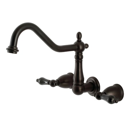 Kingston Brass KS1025PKL Wall Mount Roman Tub Faucet, Oil Rubbed Bronze KS1025PKL